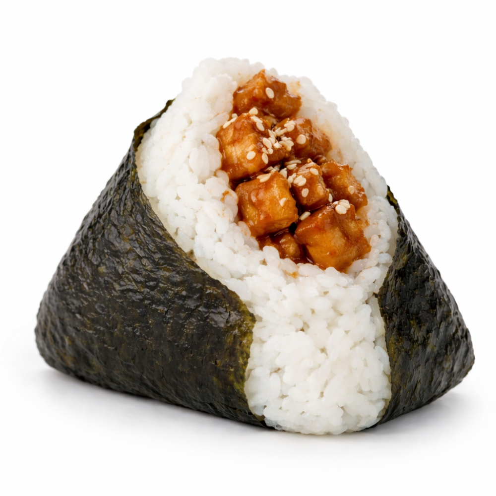 Онигири с курицей терияки